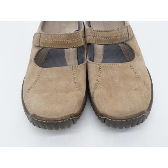 Clarks Mary Jane Womens 7 Brown Leather Slip On Mule Closed Toe Comfort Shoes - Picture 6 of 12